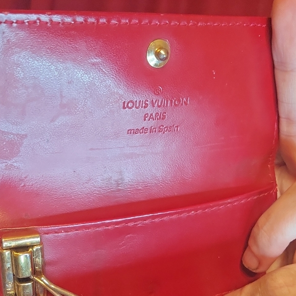 Louis Vuitton Shiny Monogram Red Key Holder Wallet - Picture 8 of 8